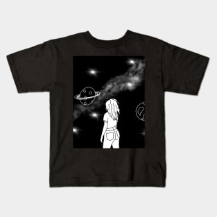 Space girl Kids T-Shirt